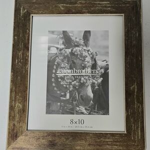 Rustic Brown Photo FrameAaron Brothers Wood 8x10 Frame NEW
